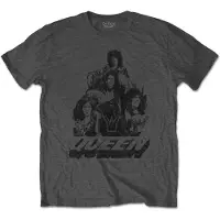 Ginza.se Queen: Unisex T-Shirt/70s Photo (Charcoal Grey) (X-Large)