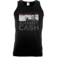 Ginza.se Johnny Cash: Unisex Vest T-Shirt/Studio Shot (Black) (Medium)