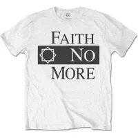 Ginza.se Faith No More: Unisex T-Shirt/Classic Logo V.2. (White) (Small)