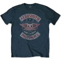 Ginza.se Aerosmith: Unisex T-Shirt/Boston Pride (Denim Blue) (X-Large)