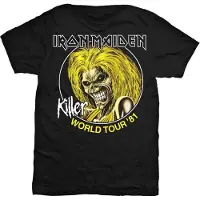 Ginza.se Iron Maiden: Unisex T-Shirt/Killer World Tour 81 (Black) (Small)