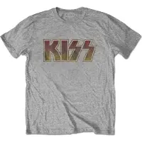 Ginza.se KISS: Unisex T-Shirt/Vintage Classic Logo (Grey) (X-Large)