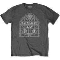 Ginza.se Green Day: Unisex T-Shirt/Stained Glass Arch (Charcoal Grey) (XX-Large)