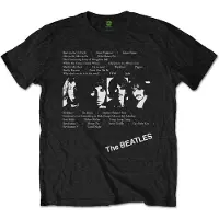 Ginza.se The Beatles: Unisex T-Shirt/White Album Tracks (Black) (Back Print) (XX-Large)