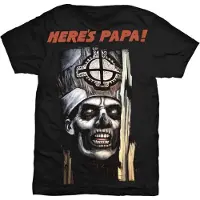 Ginza.se Ghost: Unisex T-Shirt/Here's Papa (Black) (Back Print) (Small)
