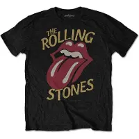 Ginza.se The Rolling Stones: Unisex T-Shirt/Vintage Typeface (Black) (X-Large)
