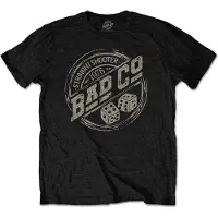 Ginza.se Bad Company: Unisex T-Shirt/Straight Shooter Roundel (Black) (Medium)