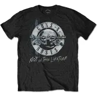 Ginza.se Guns N Roses: Guns N' Roses Unisex T-Shirt/Not in this Lifetime Tour Xerox (Black) (Back Print) (X-Large)