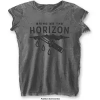 Ginza.se Bring Me The Horizon: Ladies Burnout T-Shirt/Wound (Charcoal Grey) (X-Small)