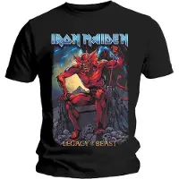 Ginza.se Iron Maiden: Unisex T-Shirt/Legacy of the Beast 2 Devil (Black) (Small)
