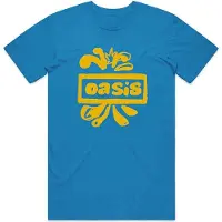 Ginza.se Oasis: Unisex T-Shirt/Drawn Logo (Sapphire Blue) (X-Large)