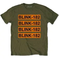 Ginza.se Blink-182: Unisex T-Shirt/Log Repeat (Military Green) (XX-Large)