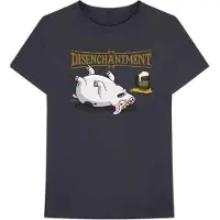 Ginza.se Disenchantment: Unisex T-Shirt/Pig (Charcoal Grey) (XX-Large)