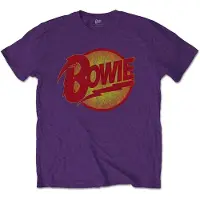 Ginza.se David Bowie: Unisex T-Shirt/Vintage Diamond Dogs Logo (Purple) (X-Large)