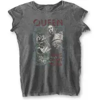 Ginza.se Queen: Ladies Burnout T-Shirt/News of the World (Charcoal Grey) (Small)