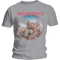Ginza.se Iron Maiden: Unisex T-Shirt/Trooper Vintage Circle (Grey) (Small)