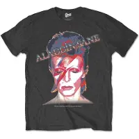 Ginza.se David Bowie: Unisex T-Shirt/Aladdin Sane (Charcoal Grey) (X-Large)