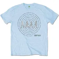 Ginza.se The Beatles: Unisex T-Shirt/Abbey Road Songs Swirl Foiled (Light Blue) (Embellished) (Large)