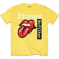 Ginza.se The Rolling Stones: Kids T-Shirt/No Filter Text (Yellow) (Soft Hand Inks) (11-12 Years)