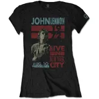 Ginza.se John Lennon: Ladies T-Shirt/Live In New York City (Black) (Medium)