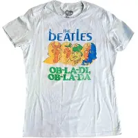 Ginza.se The Beatles: Ladies T-Shirt/Vintage Ob La Di (Pale Blue) (Back Print) (Large)