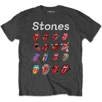 Ginza.se The Rolling Stones: Unisex T-Shirt/No Filter Evolution (Charcoal Grey) (Soft Hand Inks) (X-Large)