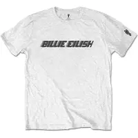 Ginza.se Billie Eilish: Kids T-Shirt/Black Racer Logo (White) (Sleeve Print) (13-14 Years)