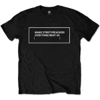 Ginza.se Manic Street Preachers: Unisex T-Shirt/Everything Must Go Monochrome (Black) (X-Large)