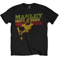 Ginza.se Bob Marley: Unisex T-Shirt/Roots, Rock, Reggae (Black) (Medium)