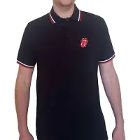 Ginza.se The Rolling Stones: Unisex Polo Shirt/Classic Tongue (Black) (Small)