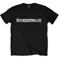 Ginza.se Elton John: Unisex T-Shirt/Rocketman Movie Logo (Black) (Large)