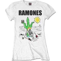 Ginza.se Ramones: Ladies T-Shirt/Loco Live (White) (Medium)