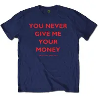 Ginza.se The Beatles: Unisex T-Shirt/You Never Give Me Your Money (Navy Blue) (Back Print) (XX-Large)