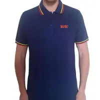 Ginza.se AC/DC: Unisex Polo Shirt/Classic Logo (Navy Blue) (Small)