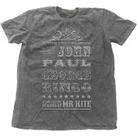 Ginza.se The Beatles: Unisex T-Shirt/Mr Kite Snow Wash (Charcoal Grey) (Wash Collection) (Large)