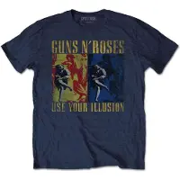 Ginza.se Guns N Roses: Guns N' Roses Unisex T-Shirt/Use Your Illusion Navy (Navy Blue) (X-Large)