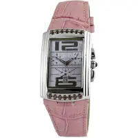 Chronotech Ct7018b02 Rosa Läderklocka