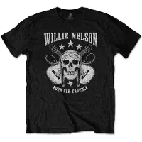 Ginza.se Willie Nelson: Unisex T-Shirt/Skull (Black) (Small)