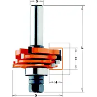 Cmt Skivnotfräs 900.506.11; 18/47,6 mm; med kullager