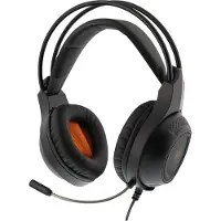 Deltaco DH210 Spel On-ear headset Sladd Stereo Svart