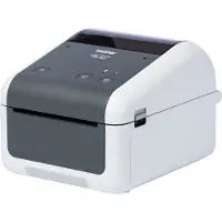 Brother TD-4520DN - Etikettskrivare - direkt termisk - Rulle (11,8 cm) - 300 x 300 dpi - upp till 152 mm/sek - USB 2.0, LAN, seriell - grå, vit