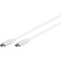Goobay SuperSpeed USB-C Synk- och Laddningskabel 1m - Vit
