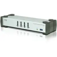 Aten CS1914 KVMP Switch - Omkopplare för tangentbord/video/mus/ljud/USB - 4 x KVM/ljud/USB - 1 lokal användare - skrivbordsmodell