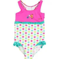 Playshoes Baddräkt 'DIE MAUS' gul / jade / fuchsia / vit