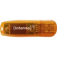 Intenso Rainbow Line USB-minne 64 GB Orange (transparent) 3502490 USB 2.0