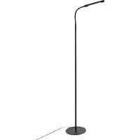 QAZQA Design golvlampa svart inkl. LED med touch-dimmer - Palka