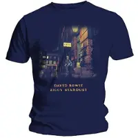 Ginza.se David Bowie: Unisex T-Shirt/Ziggy Stardust (Navy Blue) (X-Large)