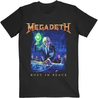 Ginza.se Megadeth: Unisex T-Shirt/Rust In Peace Track list (Black) (Back Print) (Large)