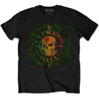 Ginza.se Cypress Hill: Unisex T-Shirt/South Gate Logo & Leaves (Black) (Large)