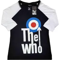 Ginza.se The Who: Ladies Raglan T-Shirt/Elevated Target (Black & White) (X-Large)